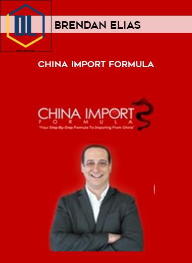 Brendan Elias – China Import Formula