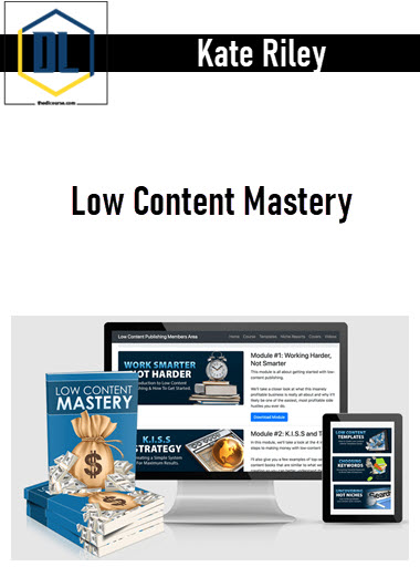Kate Riley – Low Content Mastery 3 Kate Riley – Low Content Mastery