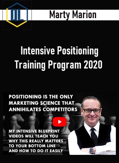 Marty Marion – Intensive Positioning Training Program 2020 3 Marty Marion – Intensive Positioning Training Program 2020