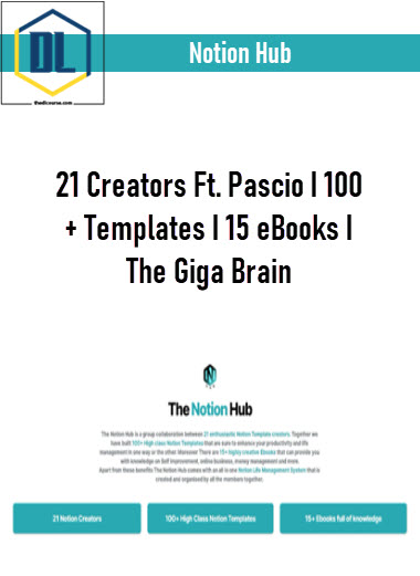 Notion Hub – 21 Creators Ft. Pascio I 100+ Templates I 15 eBooks I The Giga Brain 3 Notion Hub – 21 Creators Ft. Pascio I 100+ Templates I 15 eBooks I The Giga Brain